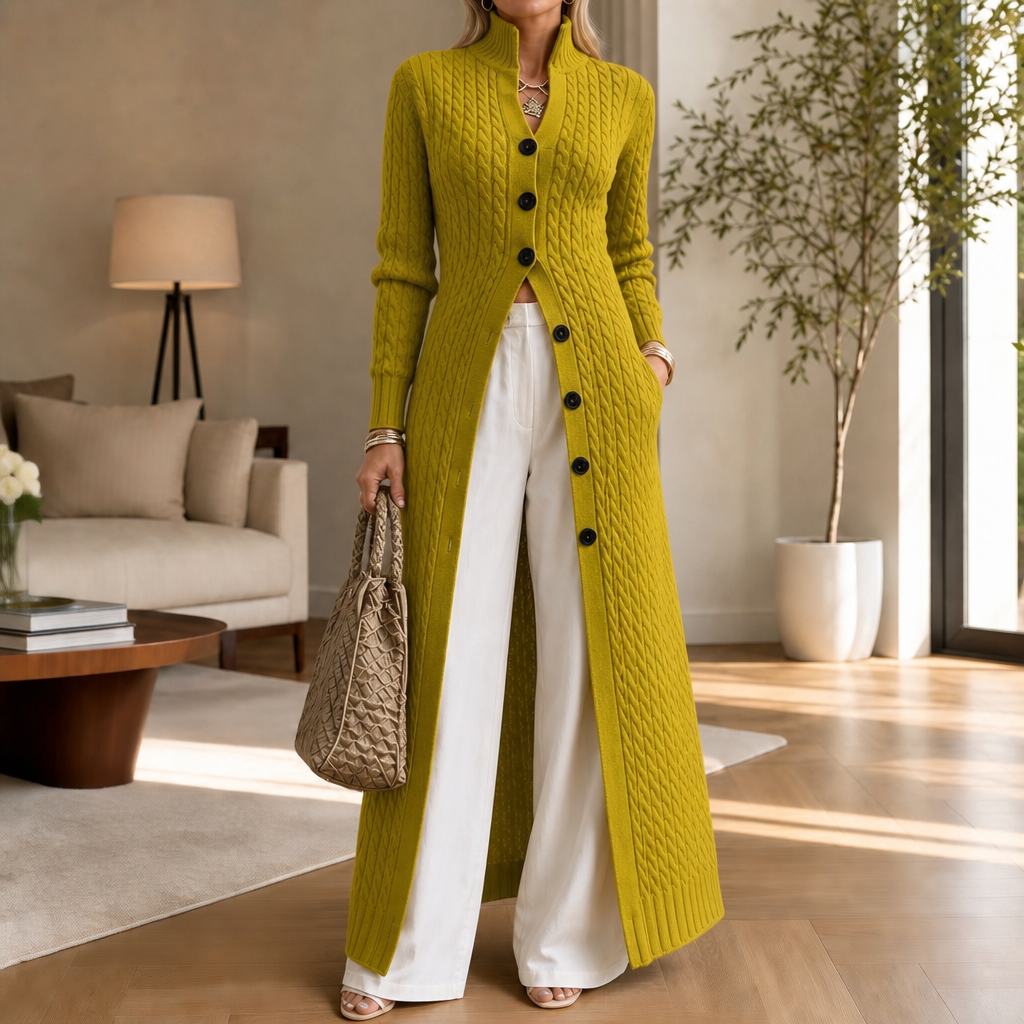 Women's Cable-Knit Duster Cardigan | Open-Front & Flattering Fit 12