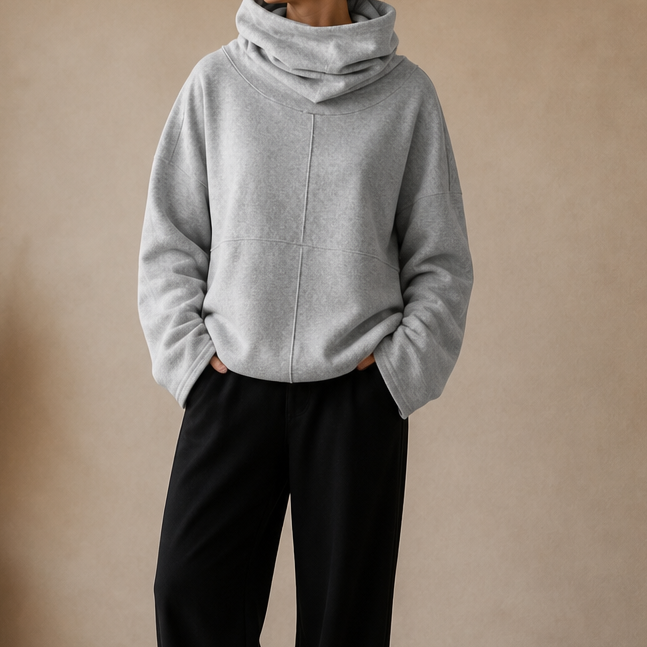 Women's Cowl-Neck Pullover | Oversized & Warm 13