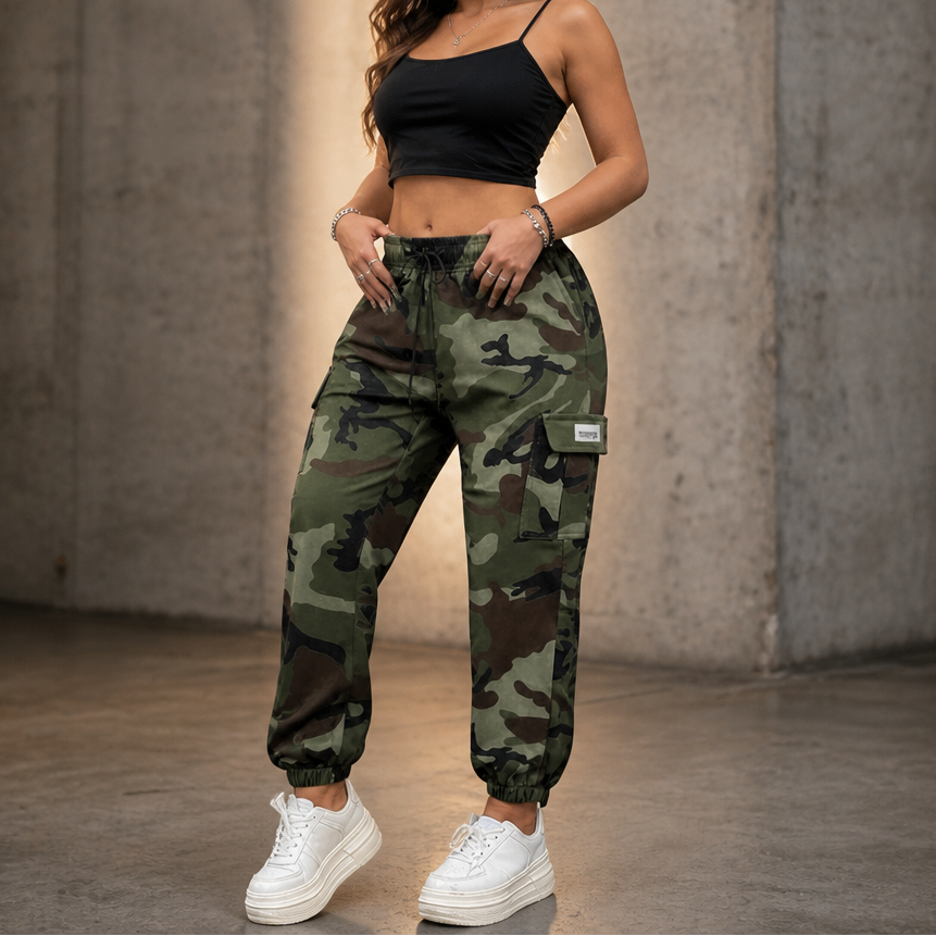 Women's Cargo Joggers | Stretch Waist & Deep Pockets 12