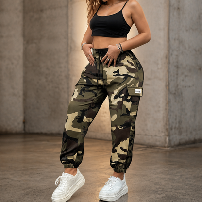 Women's Cargo Joggers | Stretch Waist & Deep Pockets 13
