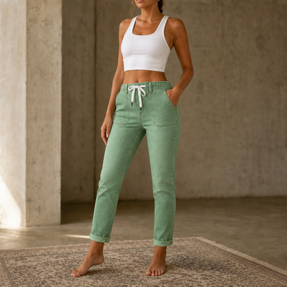 Women's Joggers | Drawstring Waist & Tapered Leg 13
