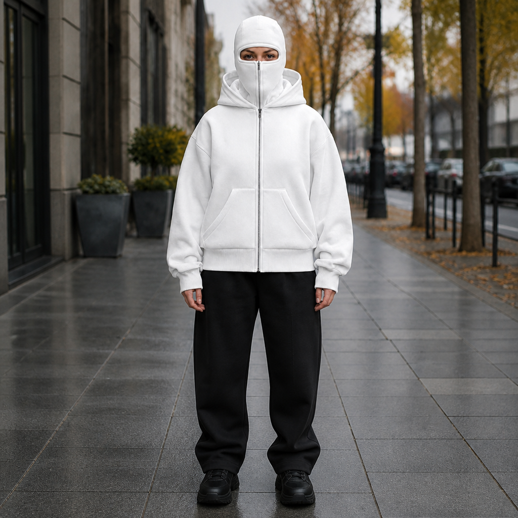 Women's Balaclava Hood Jacket | Wind-Proof & Zip-Up Design 10