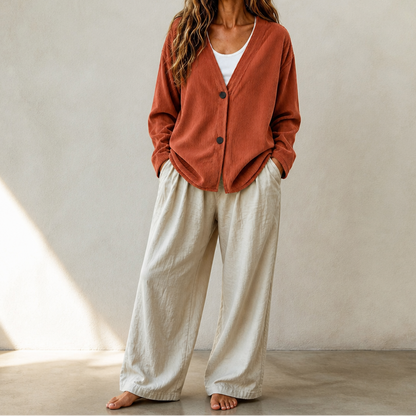 Women's Ribbed Open-Front Cardigan | Long-Line Flattering Fit 13