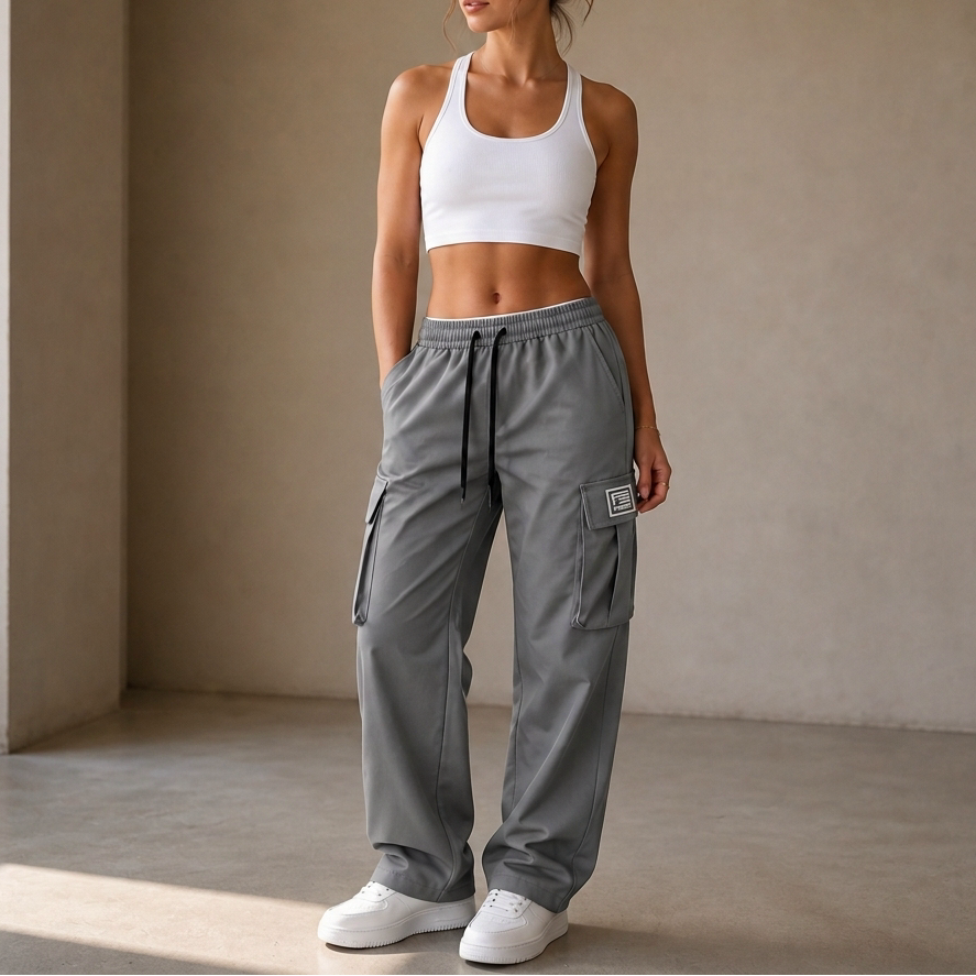 Women's Cargo Pants | Adjustable Waist & Relaxed Fit 11