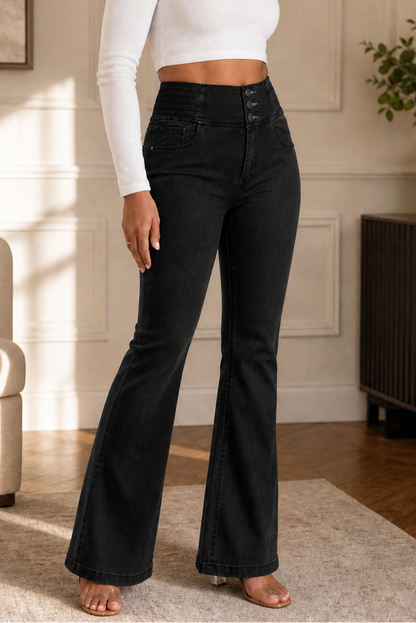 Women's High-Waisted Flare Jeans | Stretch Comfort & Longer-Leg Fit 12