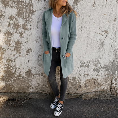 Women's Hooded Knit Cardigan | Button-Front & Warm 12
