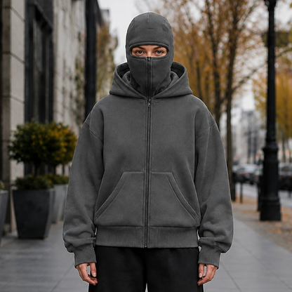 Women's Balaclava Hood Jacket | Wind-Proof & Zip-Up Design 11