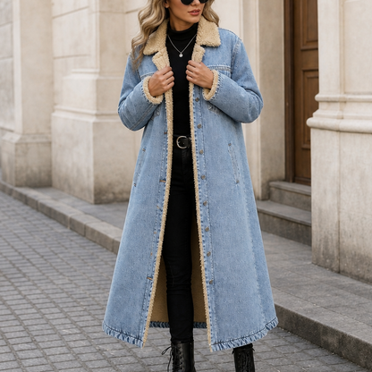 Women's Long Coat | Sherpa Lined & Warm 14