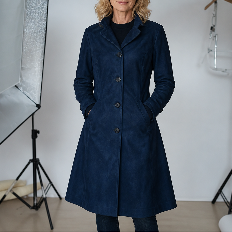 Women's Trench Coat | Long Line & Soft Drape 14