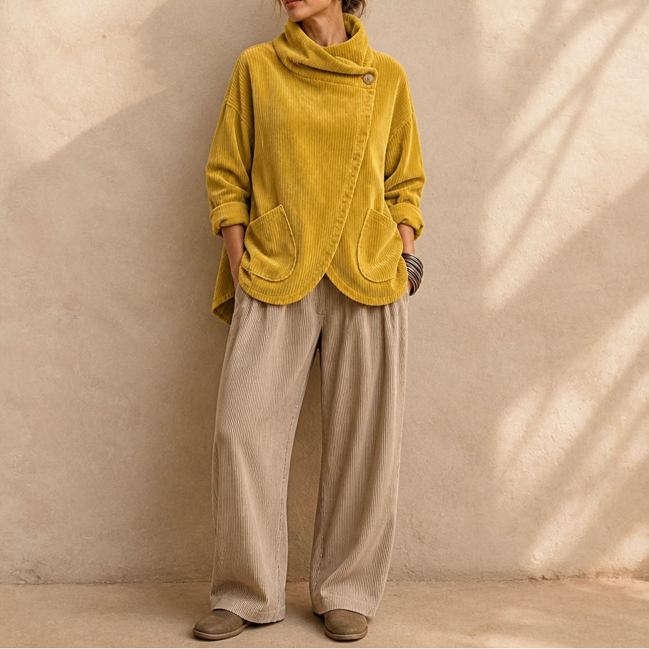 Women's Hooded Poncho | Angled Hem & Cosy Warmth 13