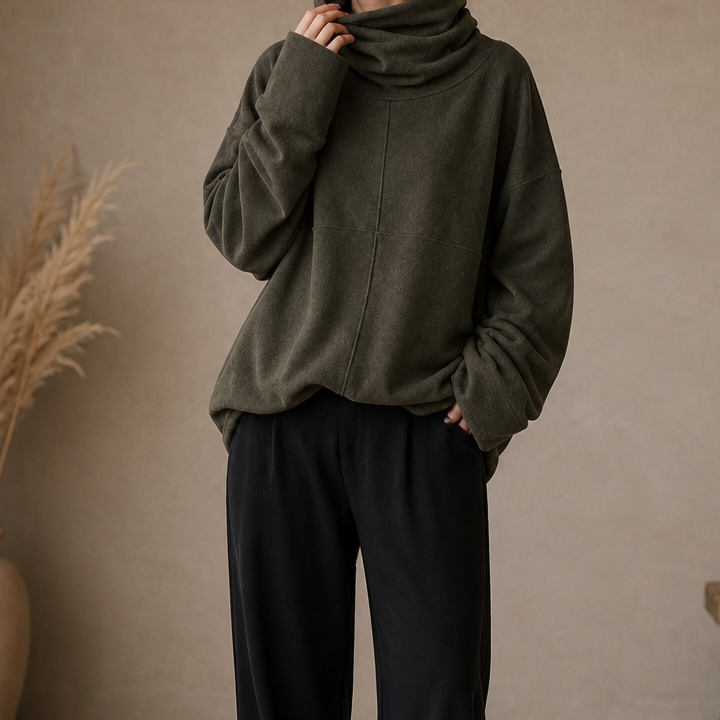 Women's Cowl-Neck Pullover | Oversized & Warm 15