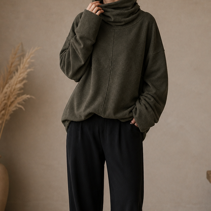 Women's Cowl-Neck Pullover | Oversized & Warm 15