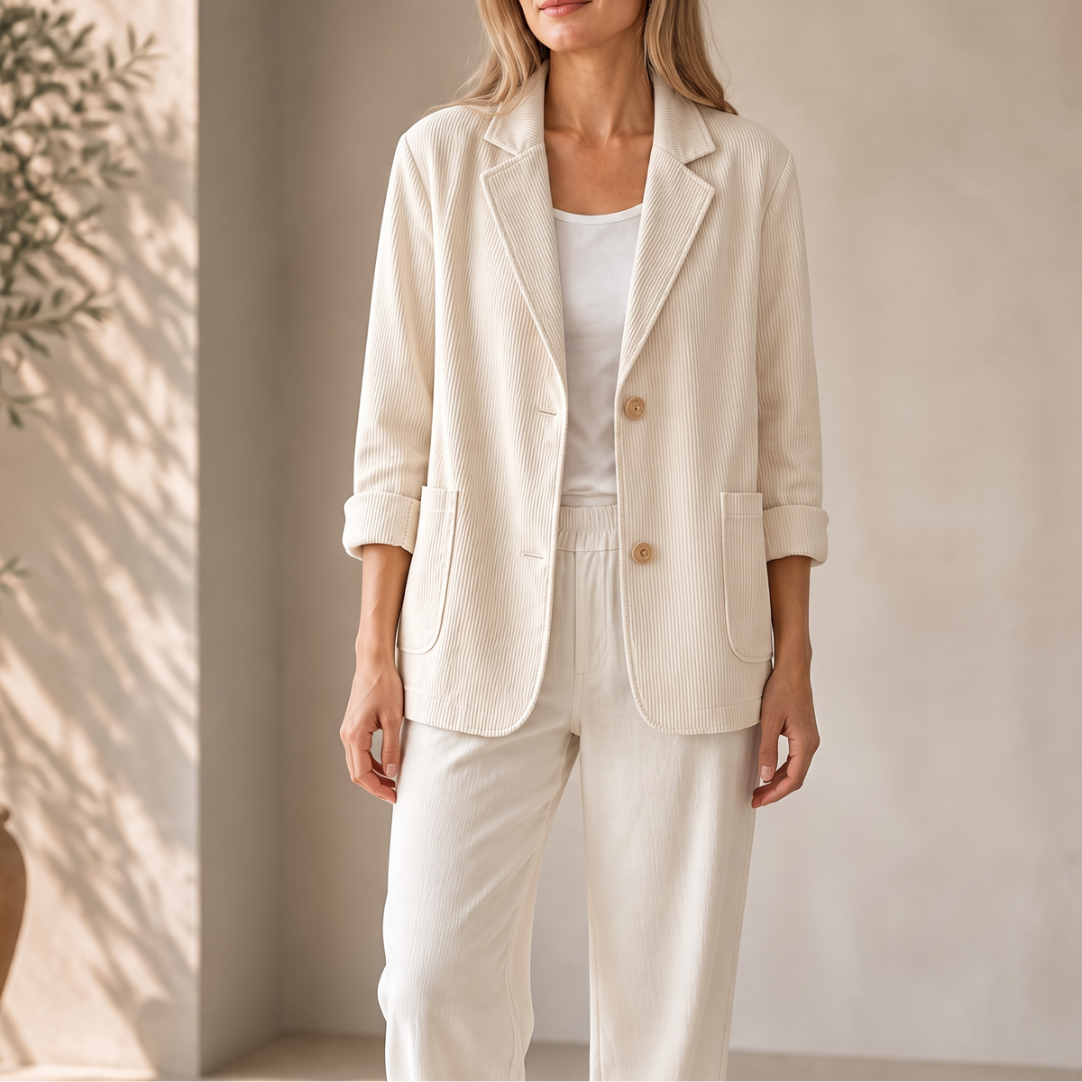 Women's Blazer | Notch Collar & Single-Breasted 12