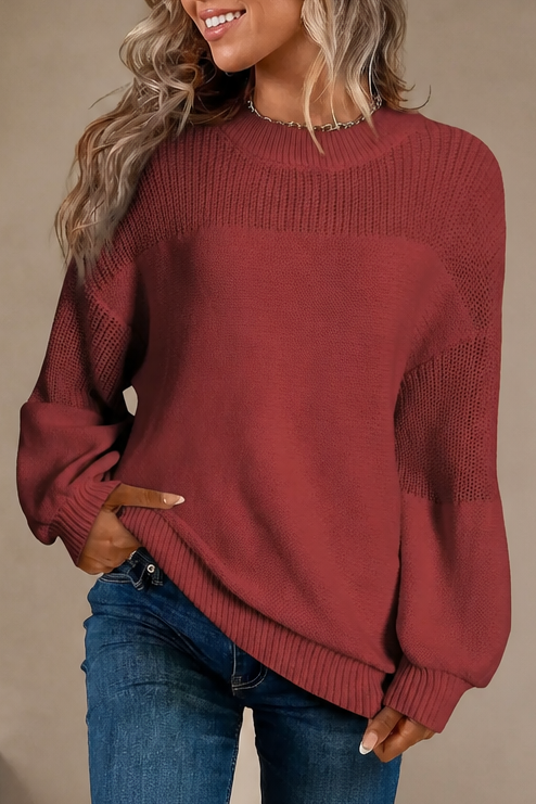 Women's Oversized Sweater | Ribbed Knit & Relaxed Fit 13