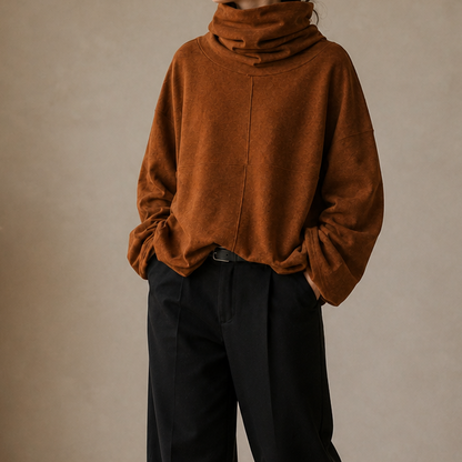 Women's Cowl-Neck Pullover | Oversized & Warm 12