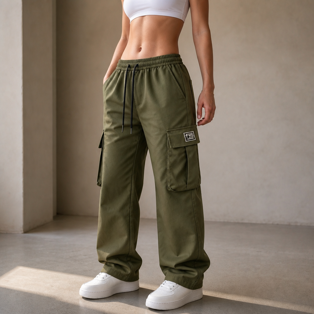 Women's Cargo Pants | Adjustable Waist & Relaxed Fit 15