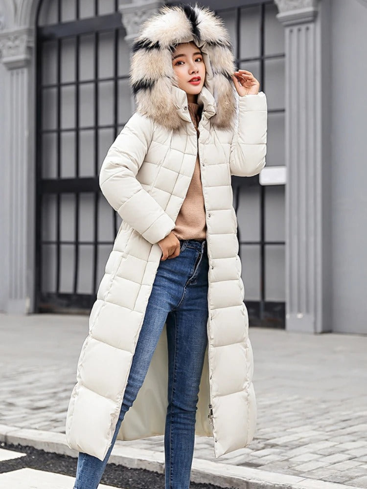 Women's Long Winter Coat | Belted & Warm 6