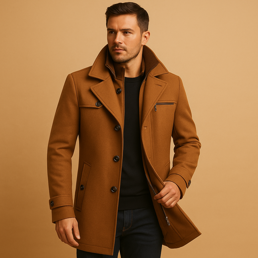 Men's Waterproof Winter Jacket | Adjustable Cuffs & Warm 8