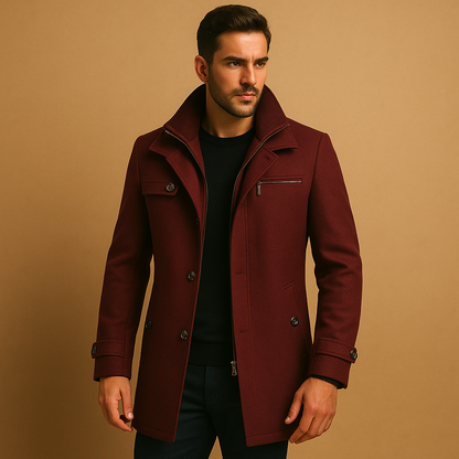 Men's Waterproof Winter Jacket | Adjustable Cuffs & Warm 6