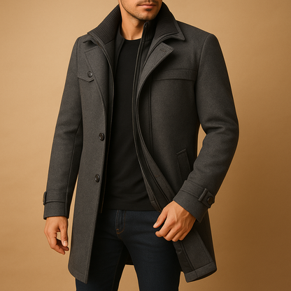 Men's Waterproof Winter Jacket | Adjustable Cuffs & Warm 4