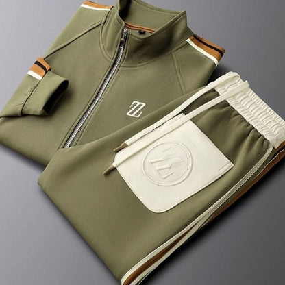 Webster | Men's Regular-Fit Striped Tracksuit for Everyday Activity