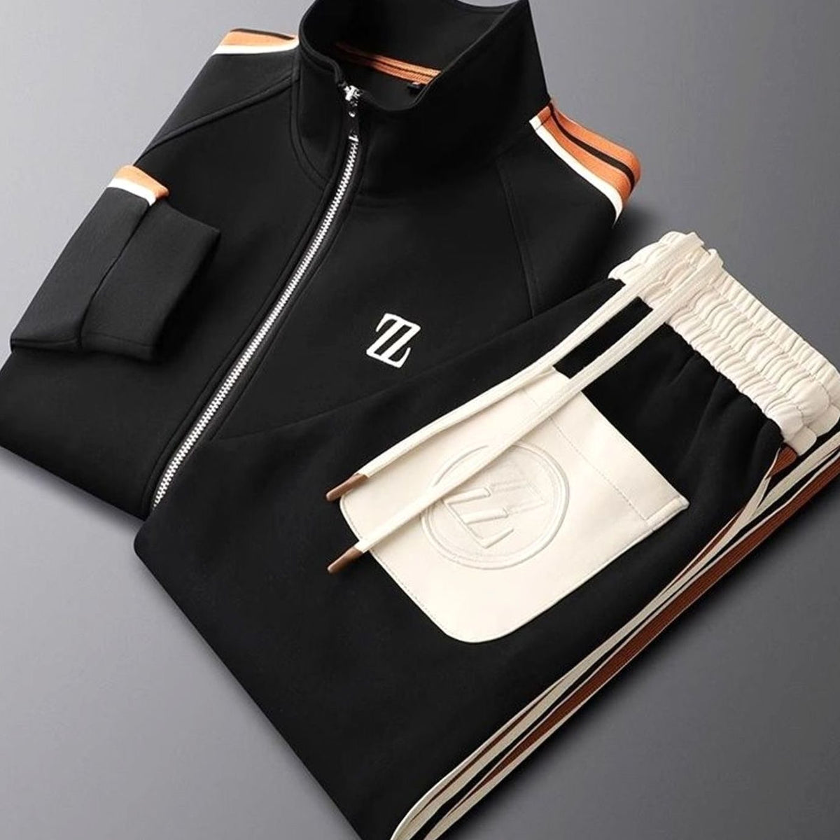 Webster | Men's Regular-Fit Striped Tracksuit for Everyday Activity