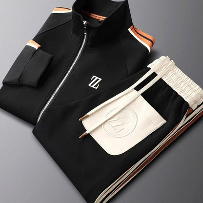 Webster | Men's Regular-Fit Striped Tracksuit for Everyday Activity