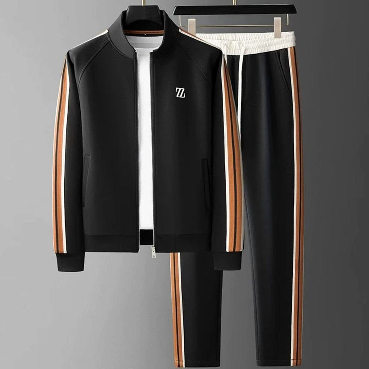 Webster | Men's Regular-Fit Striped Tracksuit for Everyday Activity