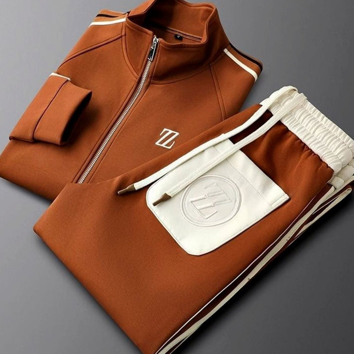 Webster | Men's Regular-Fit Striped Tracksuit for Everyday Activity