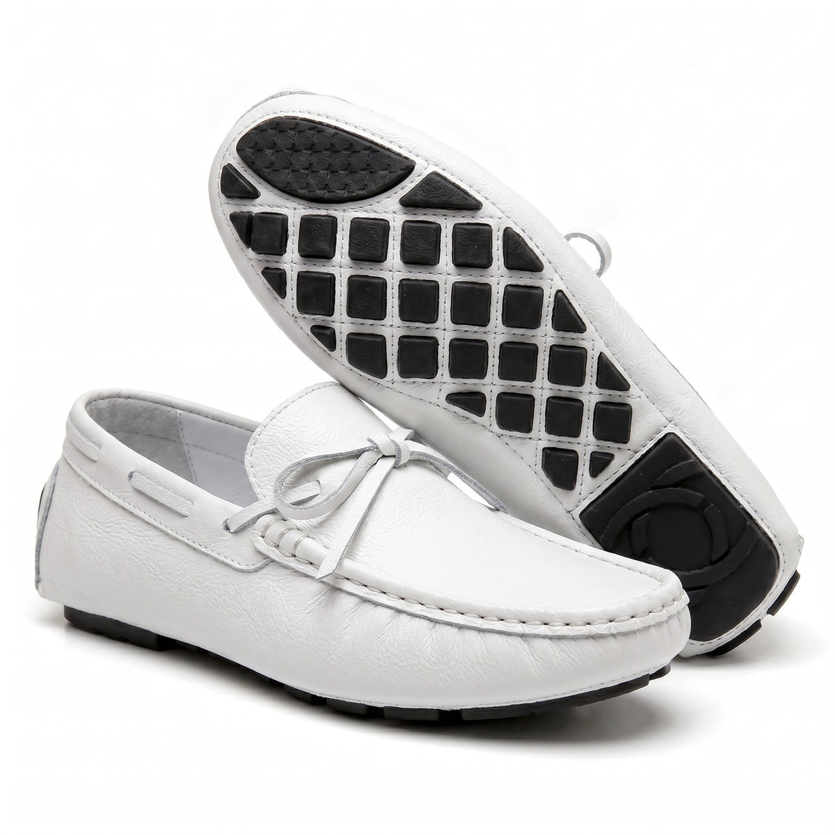 Men's Driving Loafers Hand Stitched Pebbled Sole Slip Ons 9