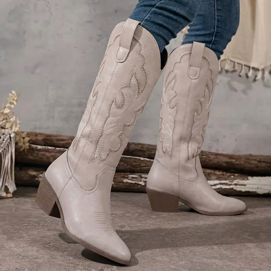 Women's Cowgirl Boots | Embroidered & Knee-High 7