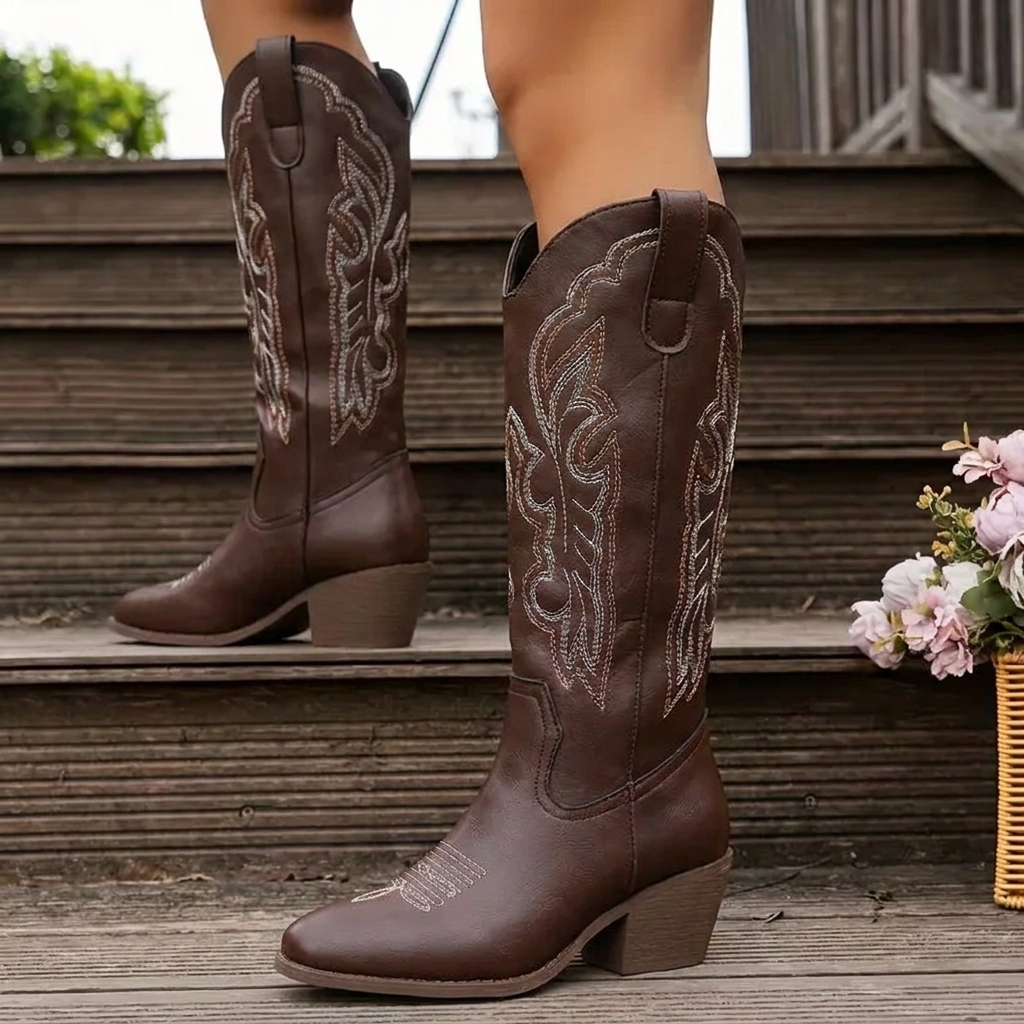 Women's Cowgirl Boots | Embroidered & Knee-High 1